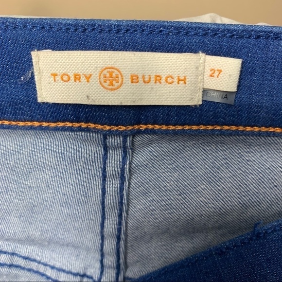 Nwot Tory Burch Luisa Zip-Front Flare Jeans - Picture 7 of 10
